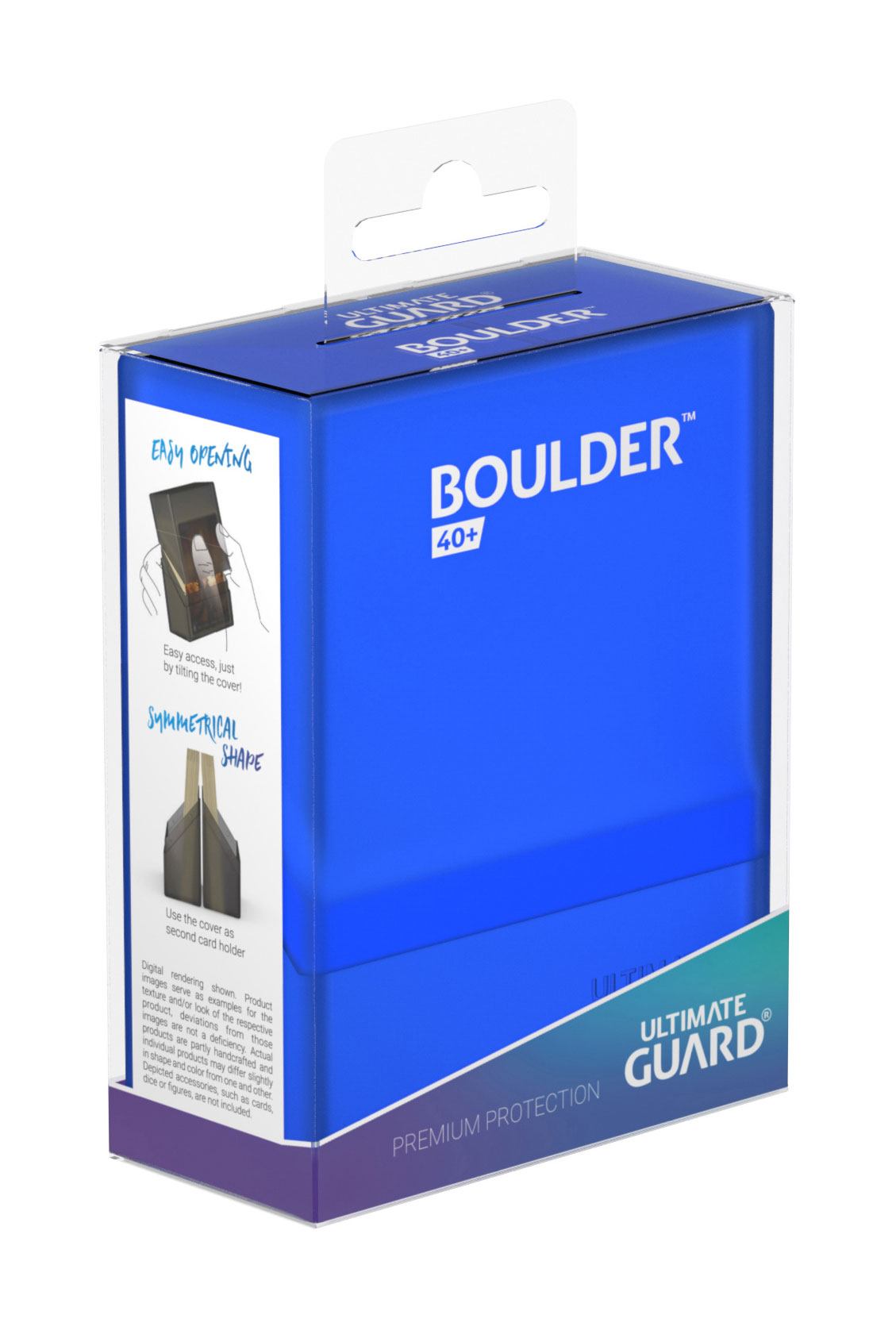 Ultimate Guard Boulder Deck Case 40+ Standard Size Sapphire - MangaShop.ro