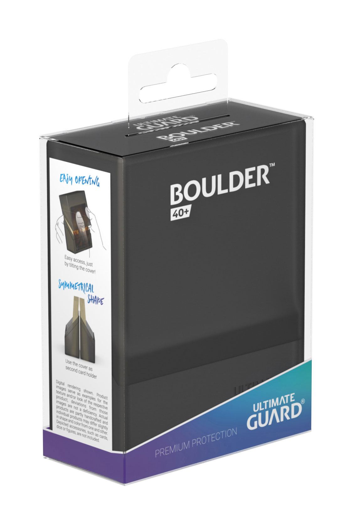 Ultimate Guard Boulder Deck Case 40+ Standard Size Onyx - MangaShop.ro