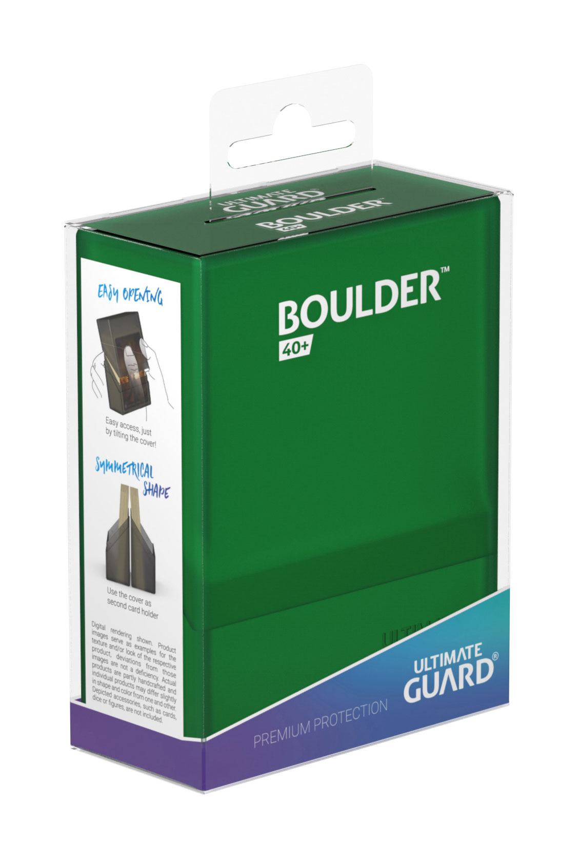 Ultimate Guard Boulder Deck Case 40+ Standard Size Emerald - MangaShop.ro