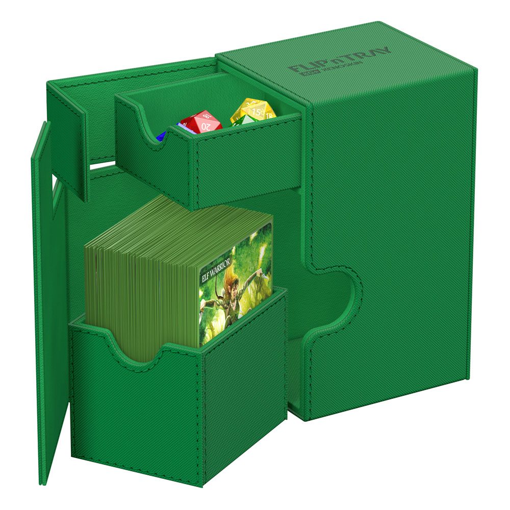 Ultimate Guard Flip'n'Tray 80+  Xenoskin - Green - MangaShop.ro