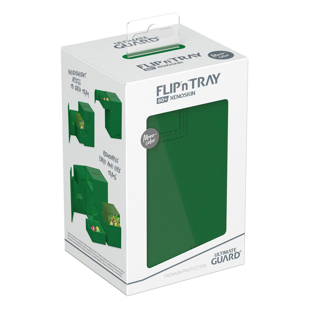 Ultimate Guard Flip'n'Tray 80+  Xenoskin - Green - MangaShop.ro