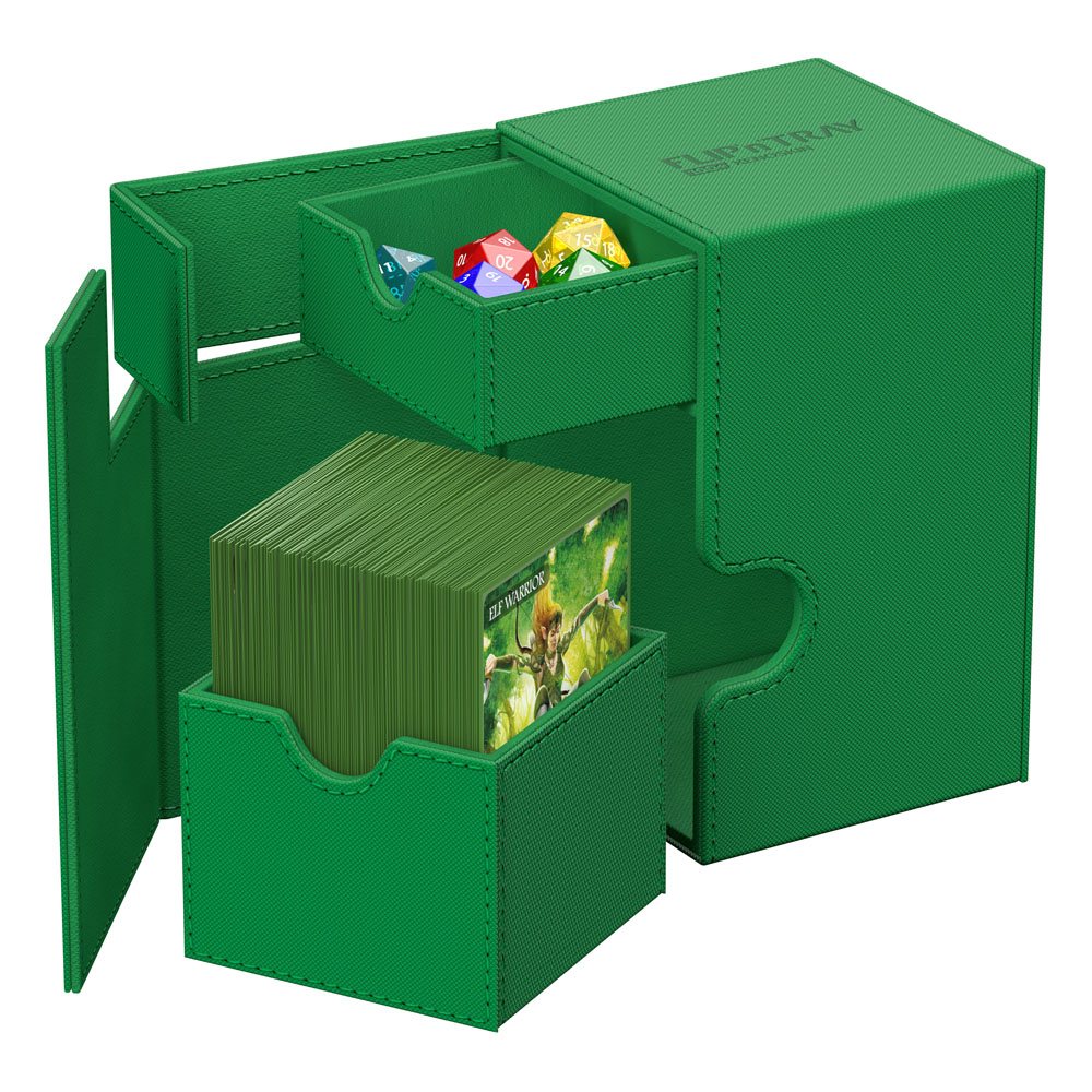 Ultimate Guard Flip'n'Tray 100+ Xenoskin - Green - MangaShop.ro