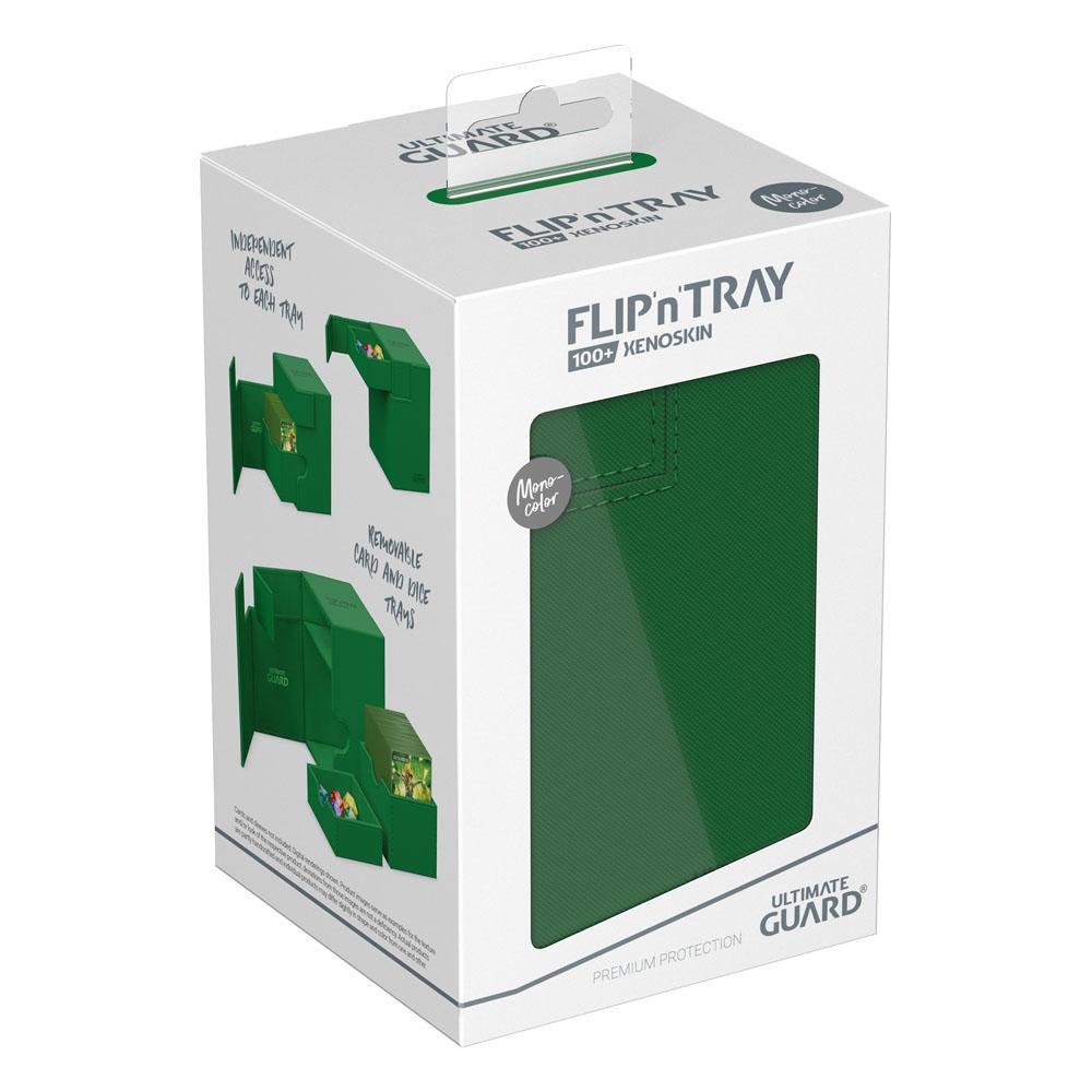 Ultimate Guard Flip'n'Tray 100+ Xenoskin - Green - MangaShop.ro