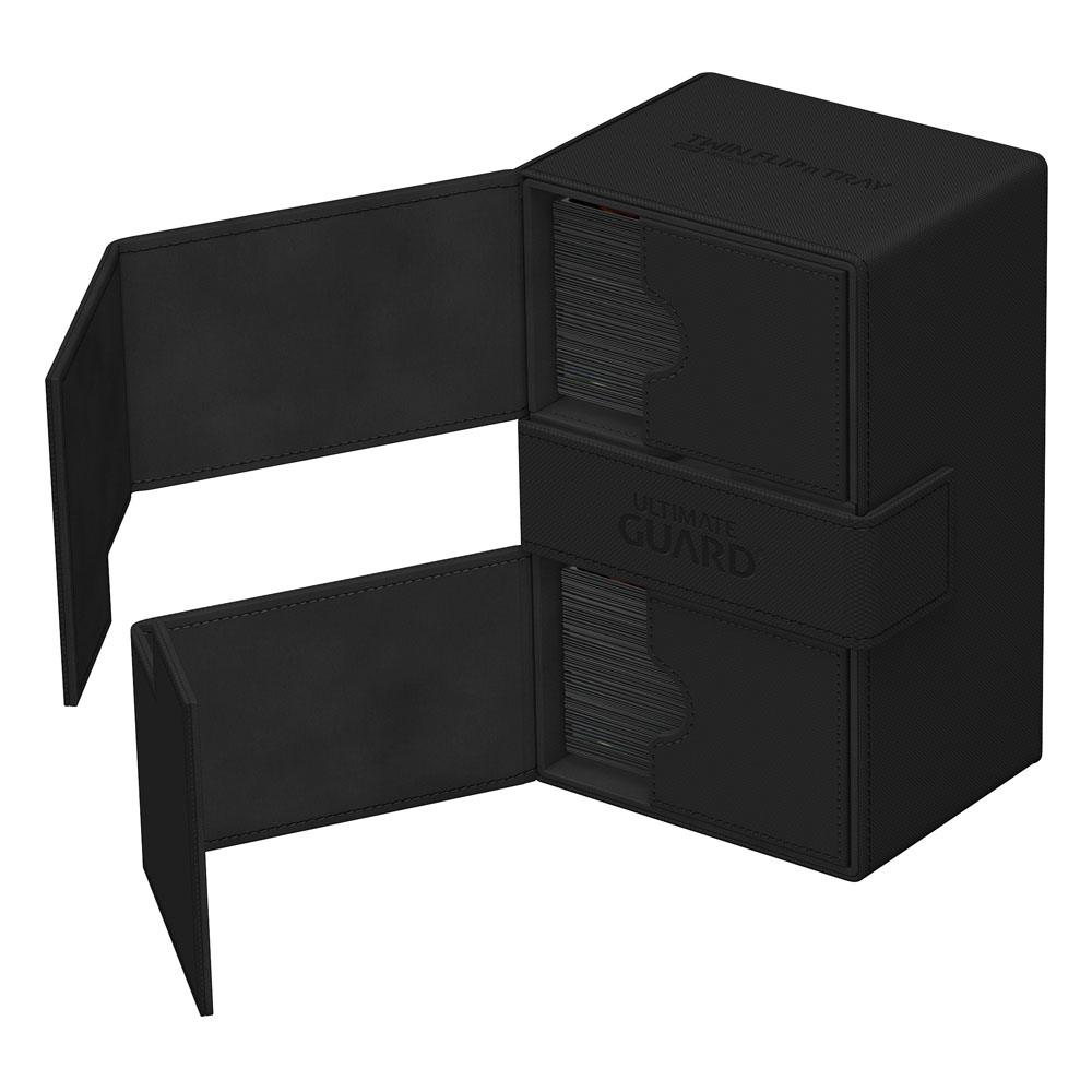 Ultimate Guard Twin Flip'n'Tray 160+ Xenoskin - Black - MangaShop.ro