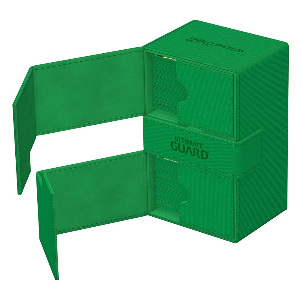 Ultimate Guard Twin Flip'n'Tray 160+ Xenoskin - Green - MangaShop.ro