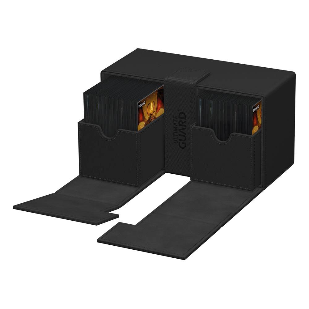 Ultimate Guard Twin Flip'n'Tray 200+ Xenoskin - Black - MangaShop.ro
