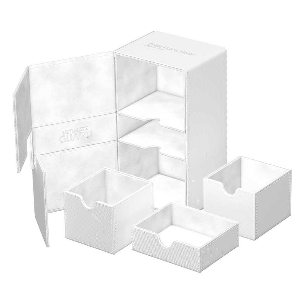 Ultimate Guard Twin Flip'n'Tray 200+ Xenoskin - White - MangaShop.ro