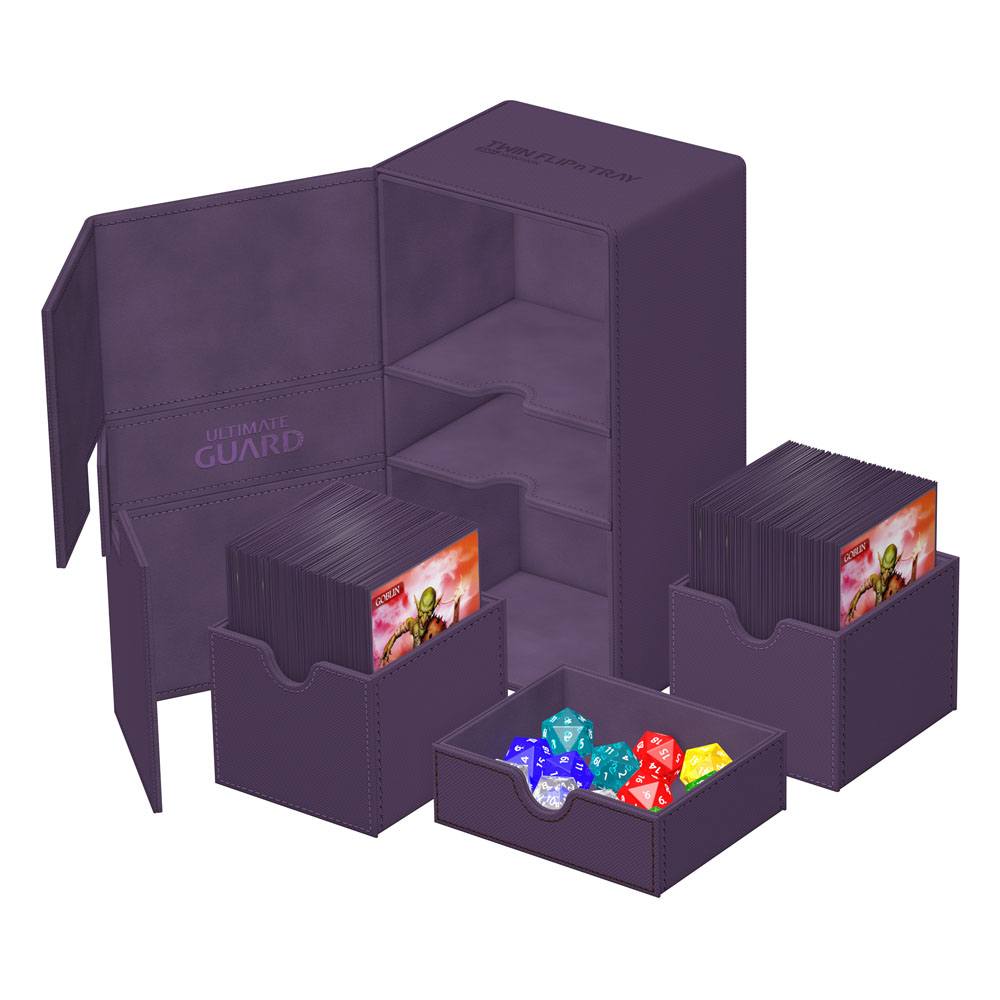 Ultimate Guard Twin Flip'n'Tray 200+ Xenoskin - Purple - MangaShop.ro