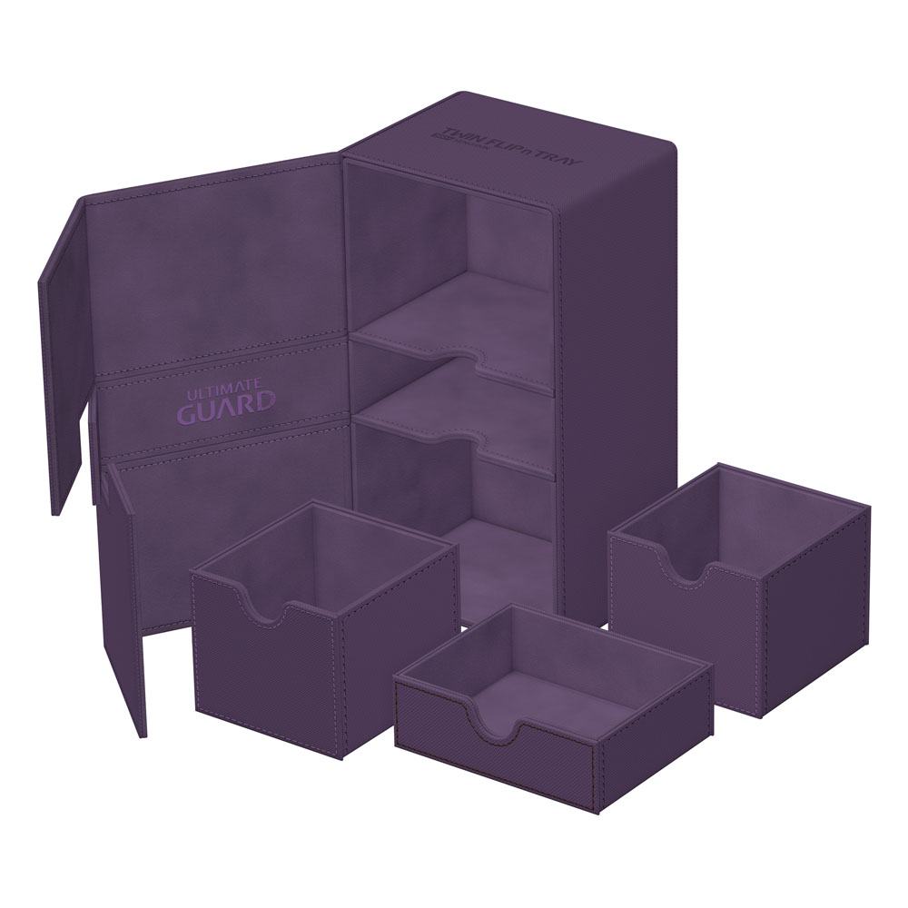 Ultimate Guard Twin Flip'n'Tray 200+ Xenoskin - Purple - MangaShop.ro