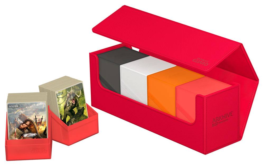 Ultimate Guard Arkhive 400+ XenoSkin Monocolor Red - MangaShop.ro