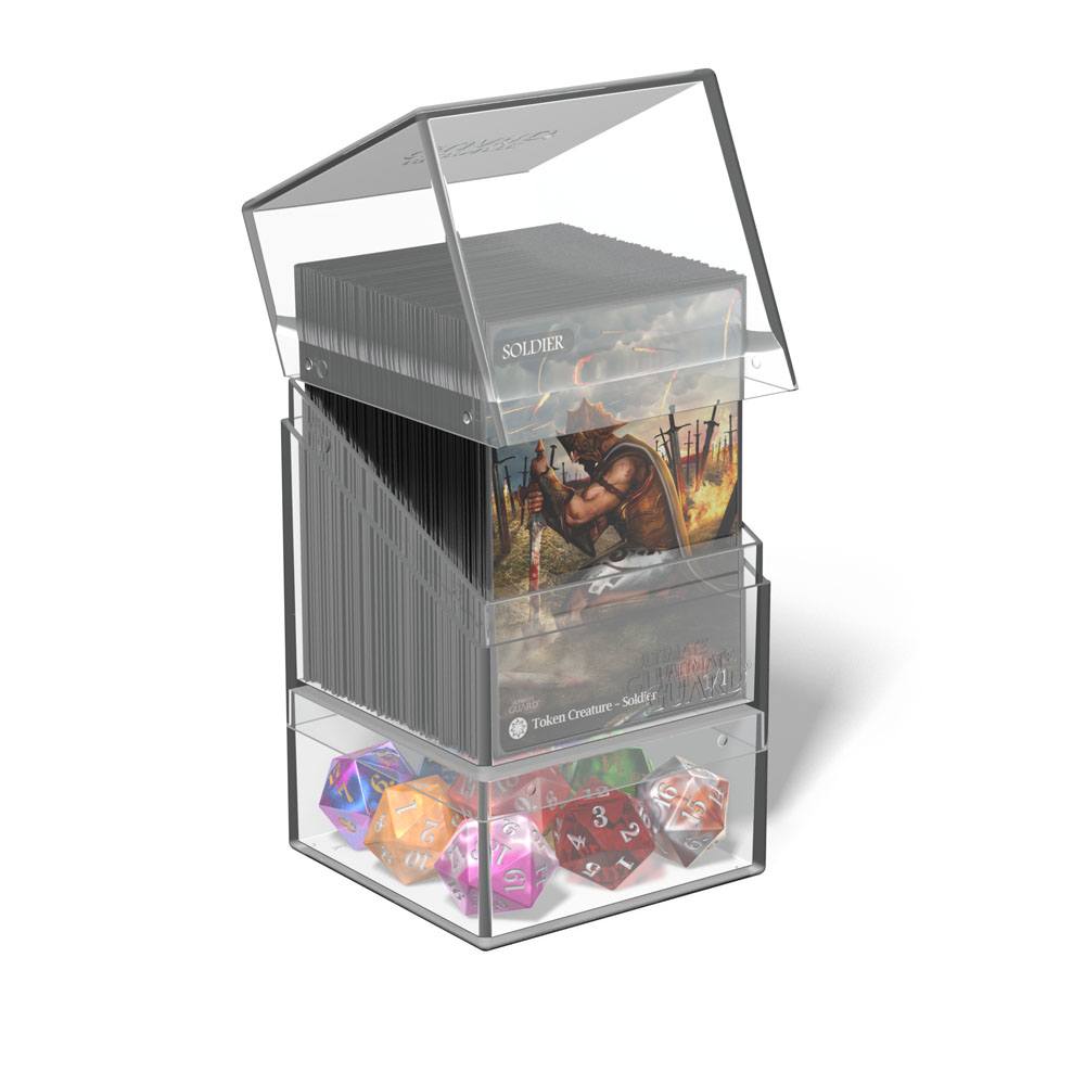Ultimate Guard Boulder'n'Tray 100+ - Clear - MangaShop.ro