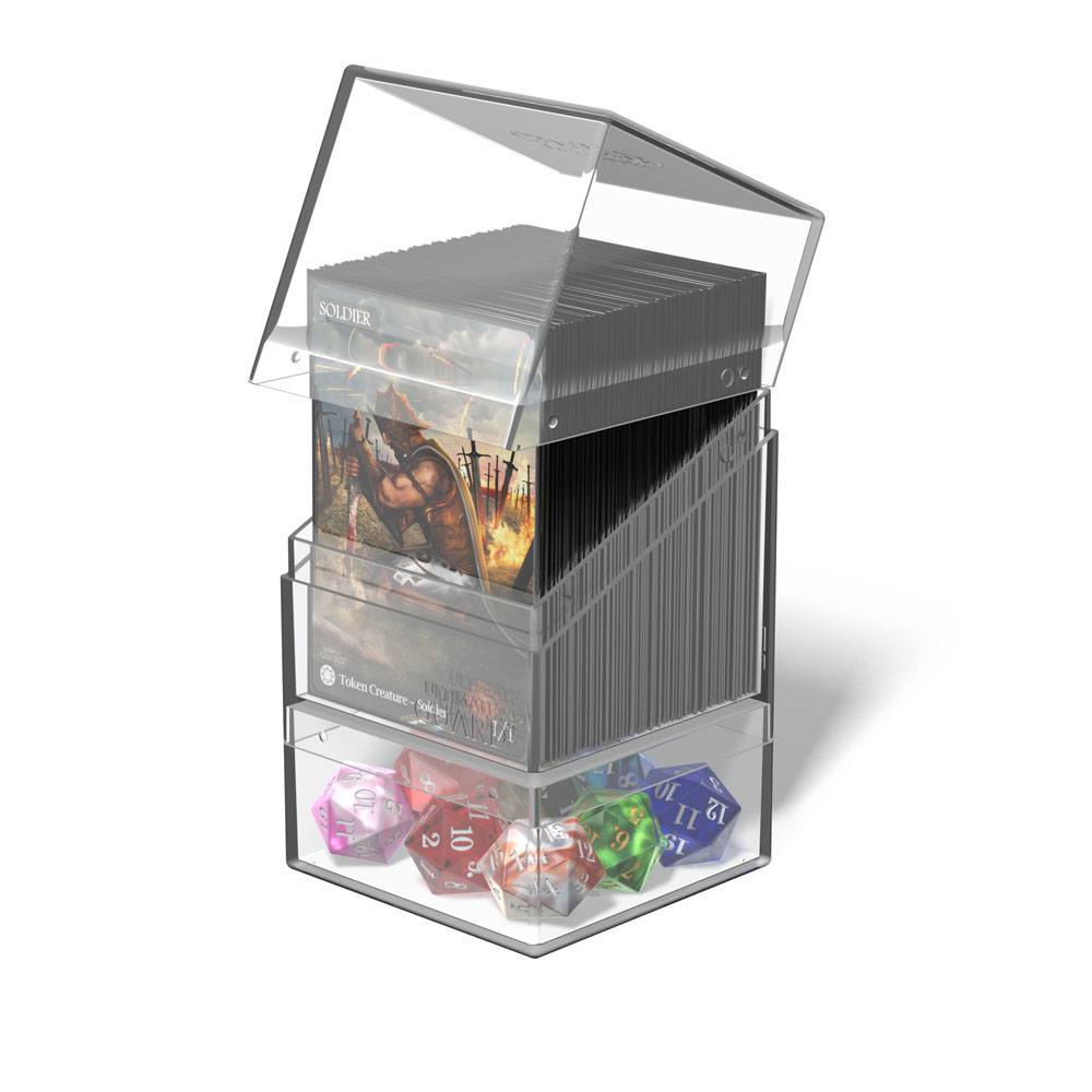 Ultimate Guard Boulder'n'Tray 100+ - Clear - MangaShop.ro