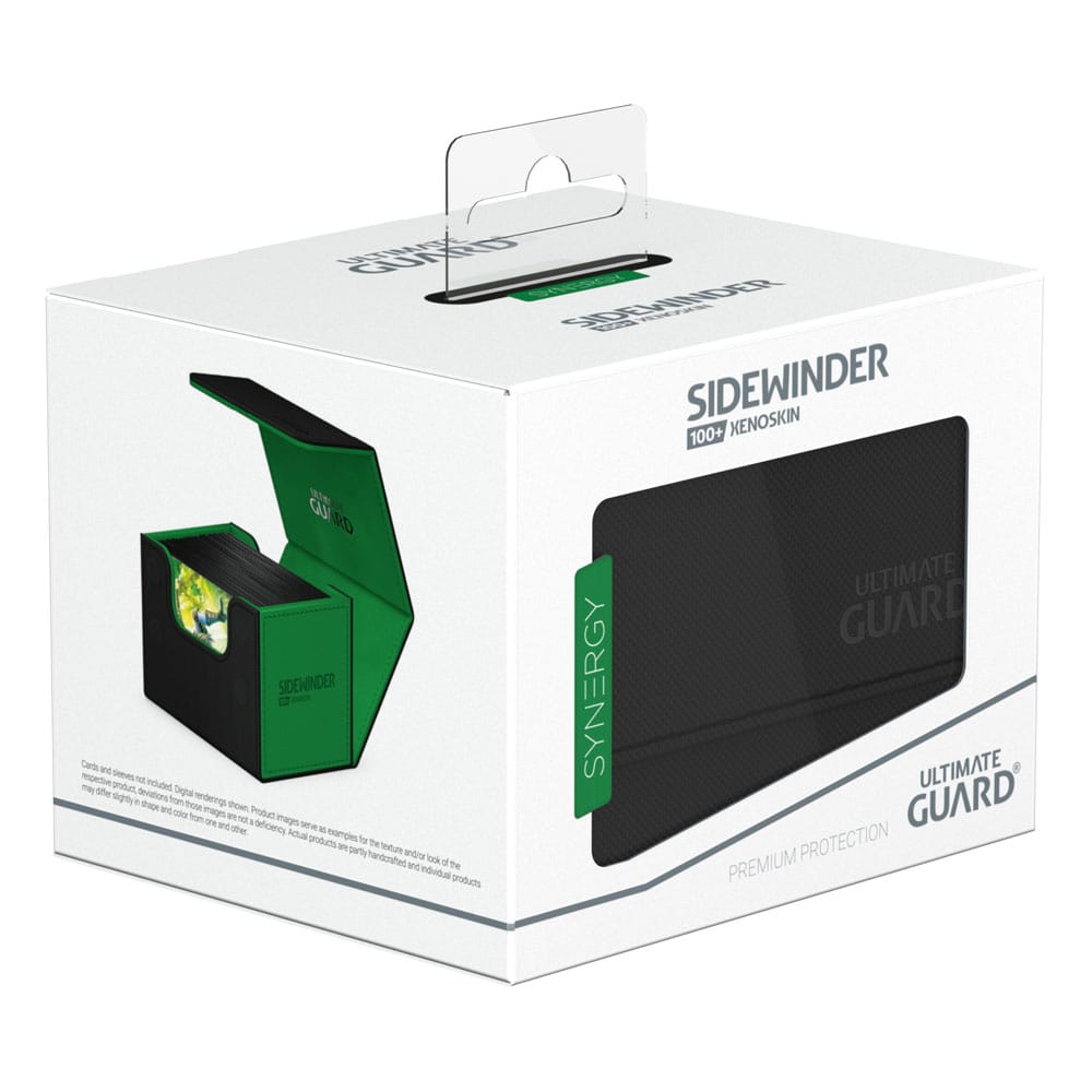 Ultimate Guard Sidewinder 100+ Xenoskin Synergy - Black/Green - MangaShop.ro