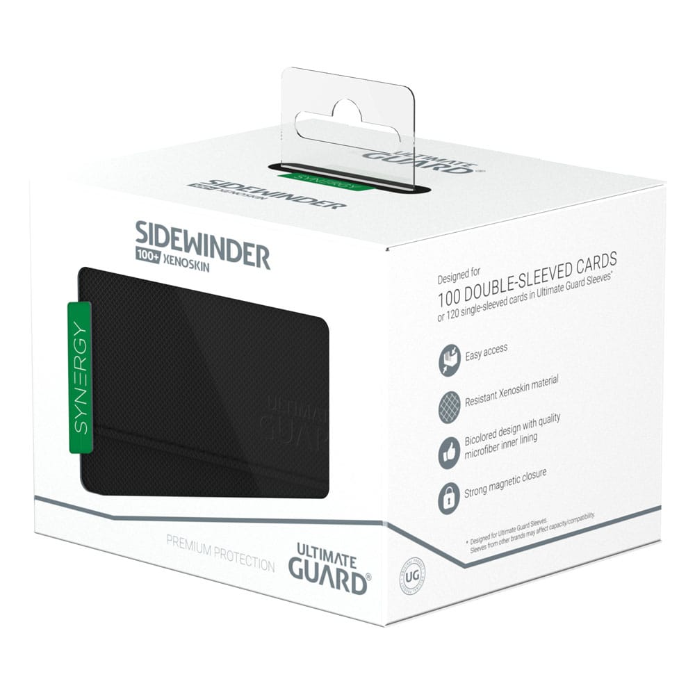 Ultimate Guard Sidewinder 100+ Xenoskin Synergy - Black/Green - MangaShop.ro