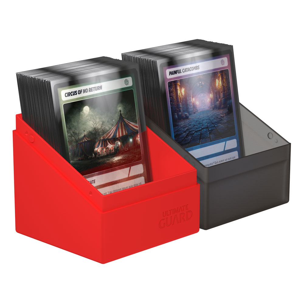 Ultimate Guard Boulder 100+ Synergy - Black/Red - MangaShop.ro