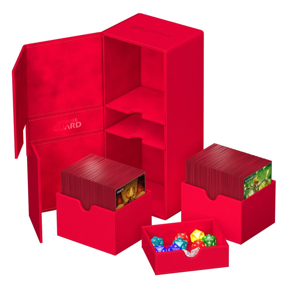 Ultimate Guard Twin Flip'n'Tray 266+ Xenoskin - Red - MangaShop.ro