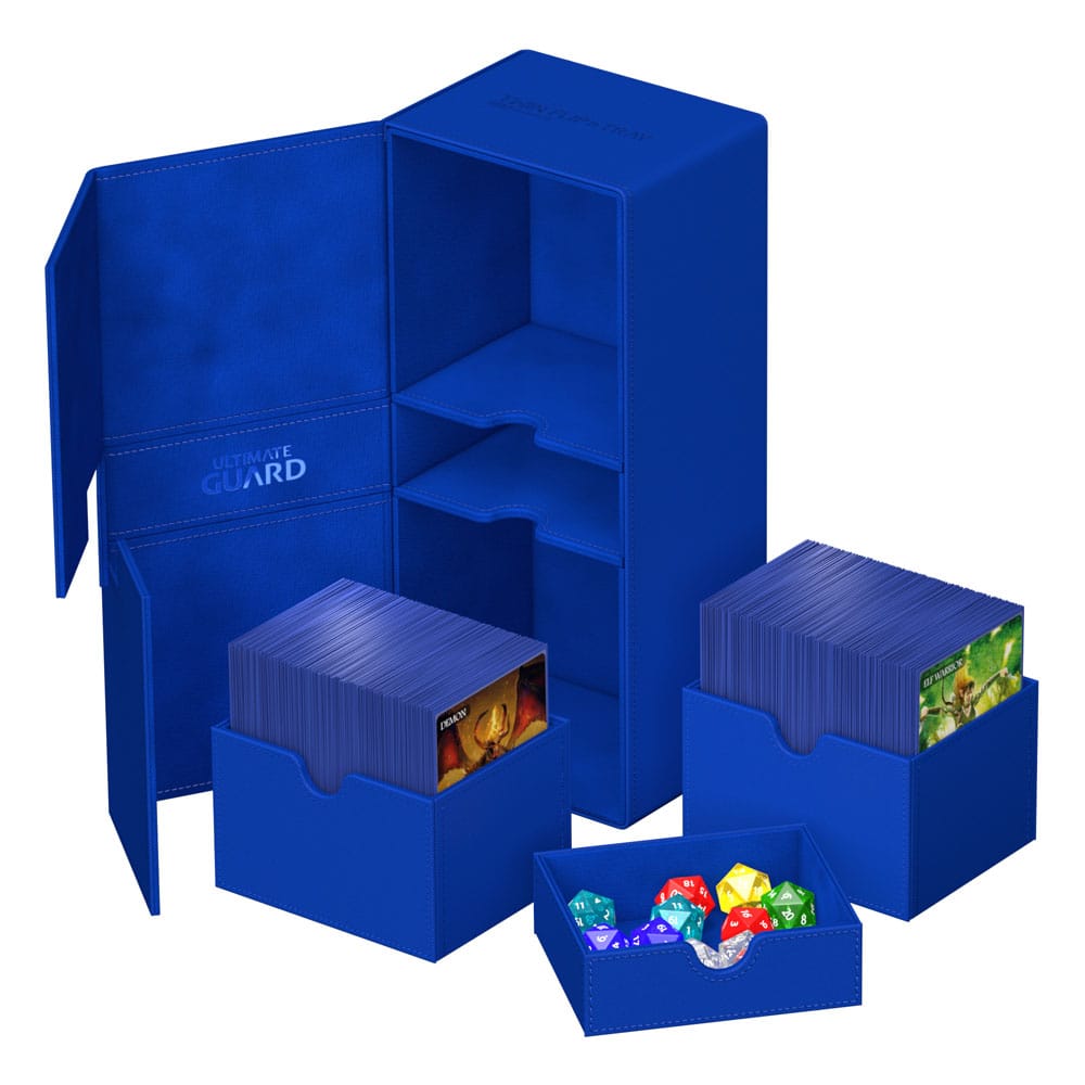 Ultimate Guard Twin Flip'n'Tray 266+ Xenoskin - Blue - MangaShop.ro