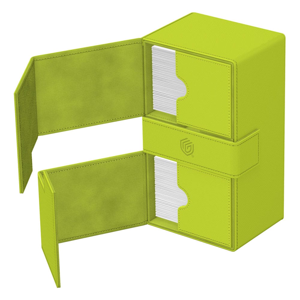 Ultimate Guard Twin Flip'n'Tray 200+ Xenoskin Lime - MangaShop.ro