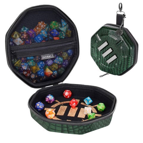 Enhance Tabletop Collector's Edition Dice Case Green - MangaShop.ro