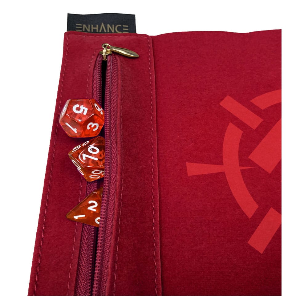 Enhance Tabletop Roll on a Scroll Bag with Dice Red - MangaShop.ro