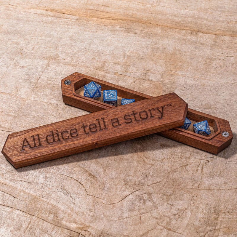 Q Workshop Sapelli Dice Box All dice tell a story - MangaShop.ro