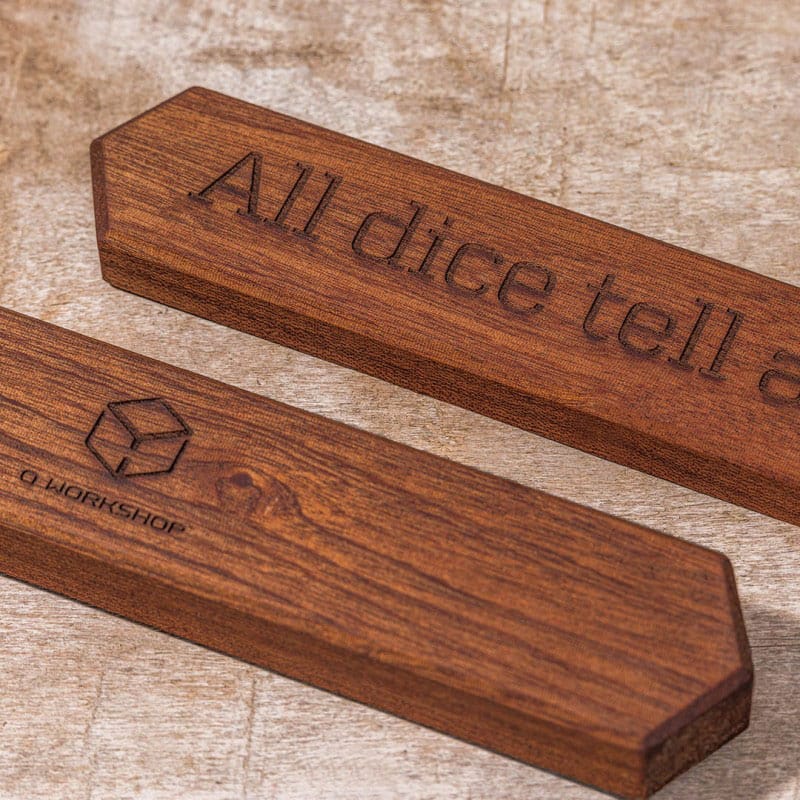 Q Workshop Sapelli Dice Box All dice tell a story - MangaShop.ro