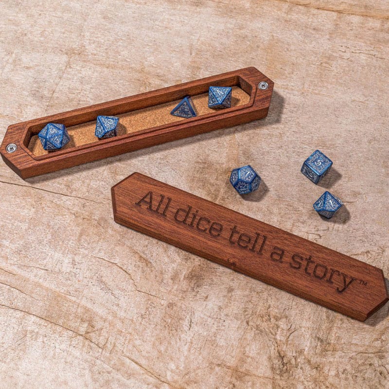 Q Workshop Sapelli Dice Box All dice tell a story - MangaShop.ro