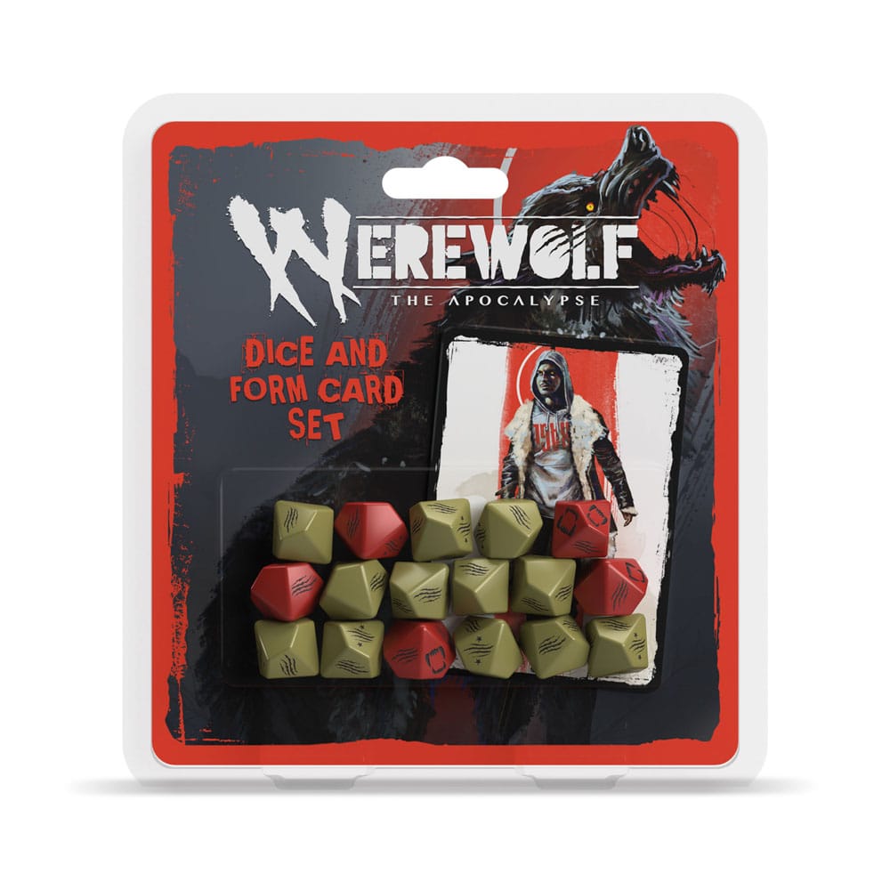 Werewolf: The Apocalypse 5th Edition RPG Dice and Form Card set - MangaShop.ro