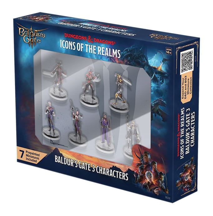 D&D Icons of the Realms pre-painted Miniatures Planescape: Baldur's Gate 3 - Character Boxed Set - MangaShop.ro