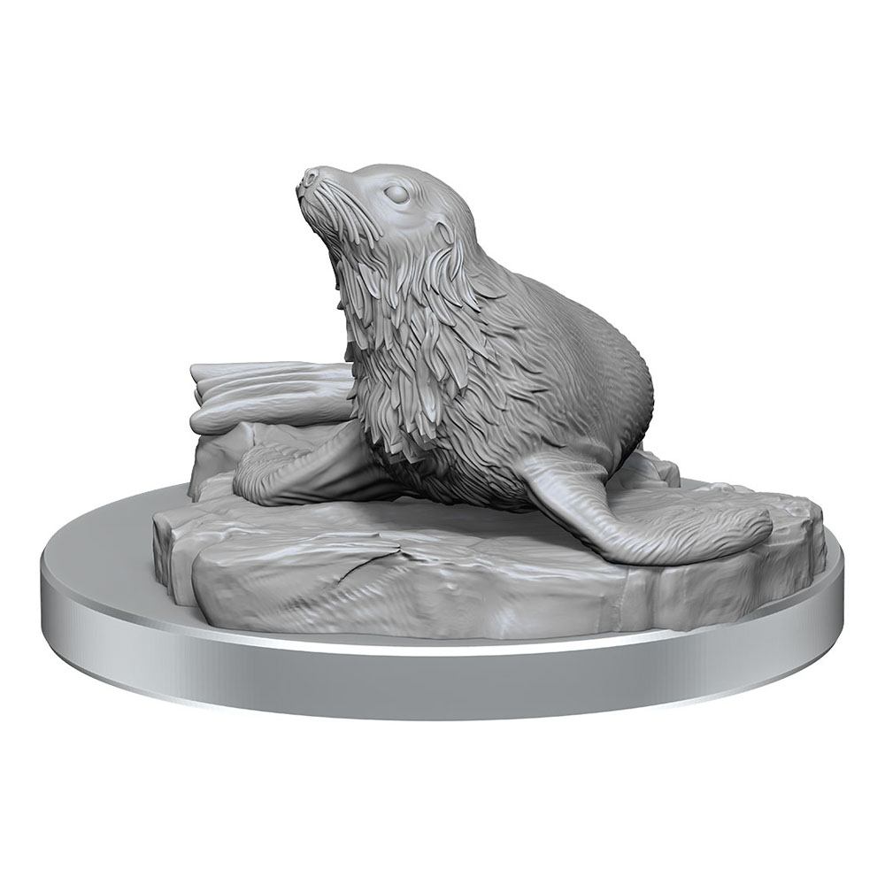 D&D Nolzur's Marvelous Miniatures Unpainted Miniatures 2-Pack Locathah & Seal - MangaShop.ro