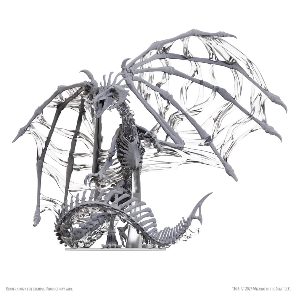 D&D Nolzur's Marvelous Miniatures Unpainted Miniatures Black Dracolich 30 cm - MangaShop.ro