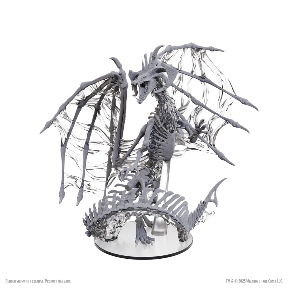 D&D Nolzur's Marvelous Miniatures Unpainted Miniatures Black Dracolich 30 cm - MangaShop.ro