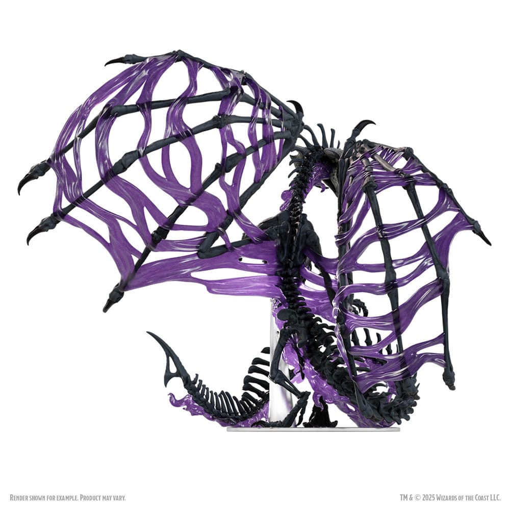 D&D Icons of the Realms Boxed prepainted Miniatures Black Dracolich 30 cm - MangaShop.ro