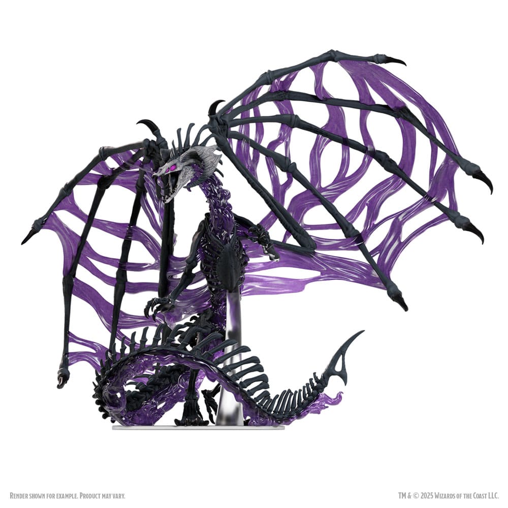 D&D Icons of the Realms Boxed prepainted Miniatures Black Dracolich 30 cm - MangaShop.ro