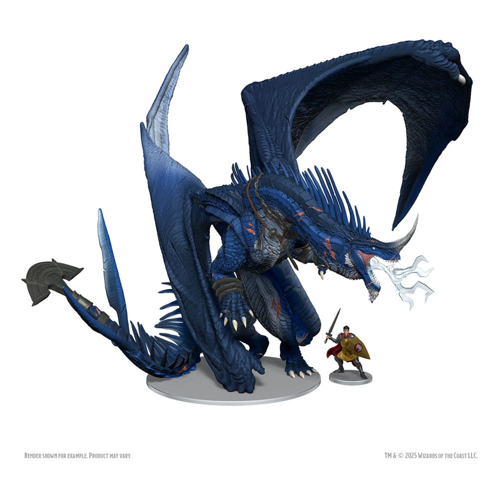 D&D Icons of the Realms Boxed prepainted Miniatures Ancient Blue Dragon 20 cm - MangaShop.ro