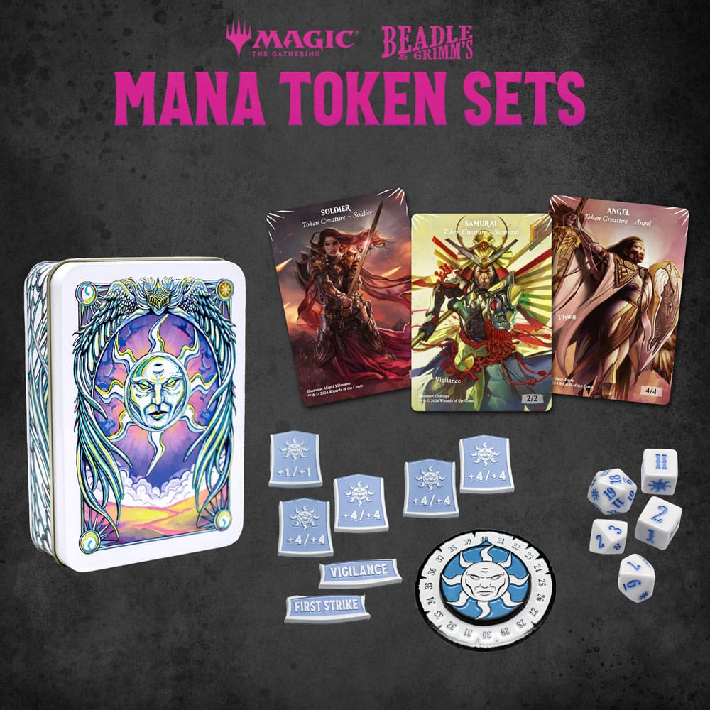 Magic the Gathering Dice and Token Pack White Mana - MangaShop.ro