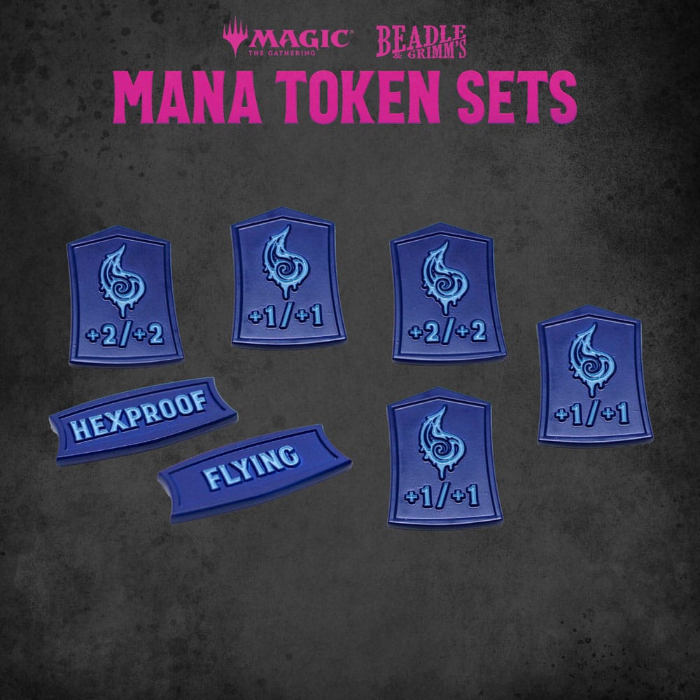 Magic the Gathering Dice and Token Pack Blue Mana - MangaShop.ro