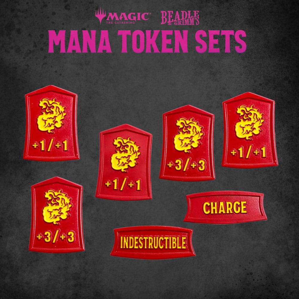 Magic the Gathering Dice and Token Pack Red Mana - MangaShop.ro