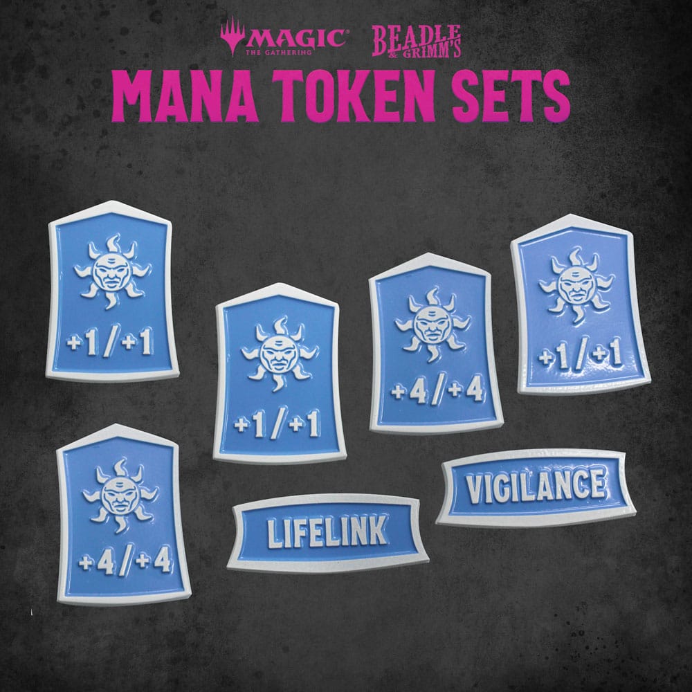Magic the Gathering Dice and Token Pack White Mana - MangaShop.ro