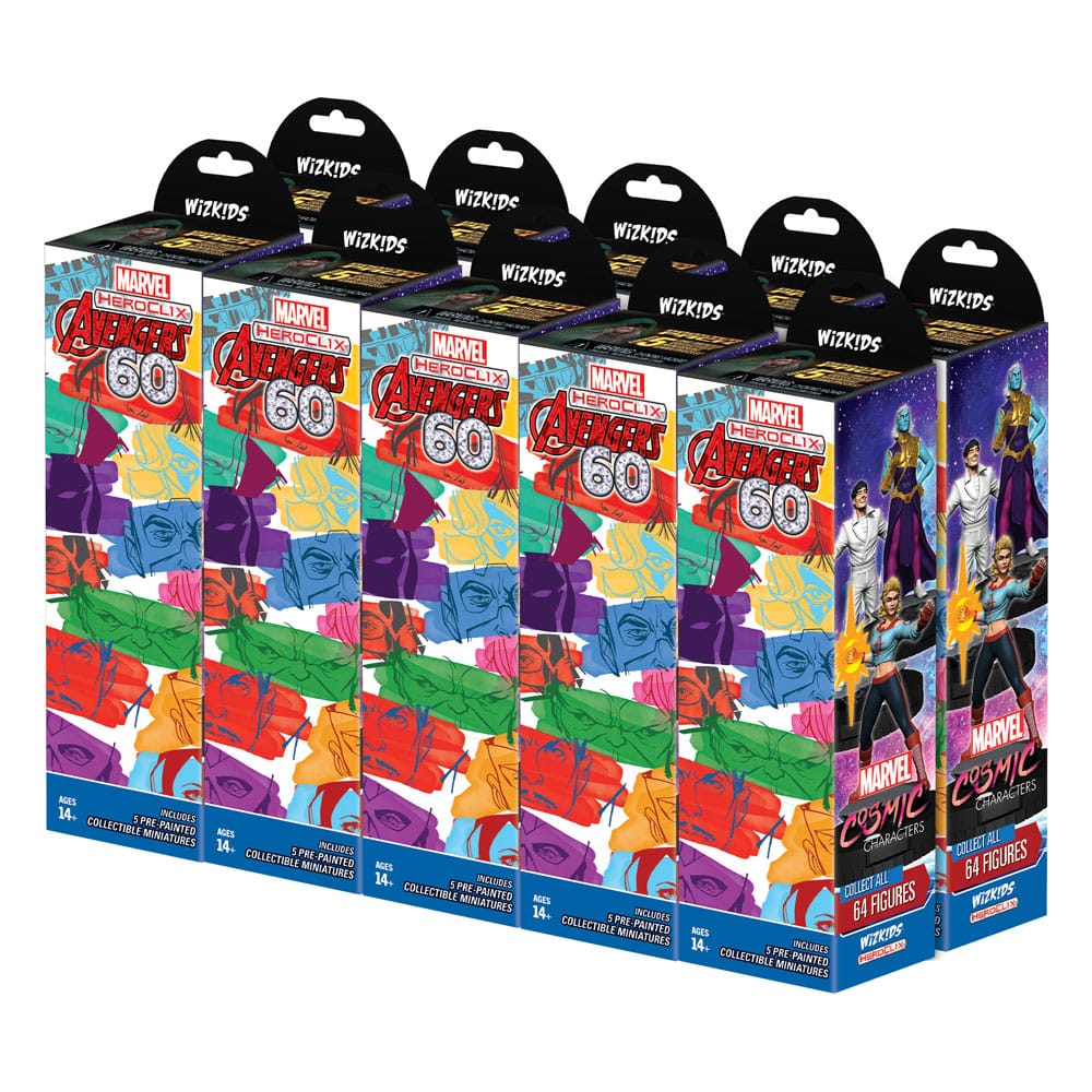 Marvel HeroClix: Avengers 60th Anniversary Booster Brick (10) - MangaShop.ro