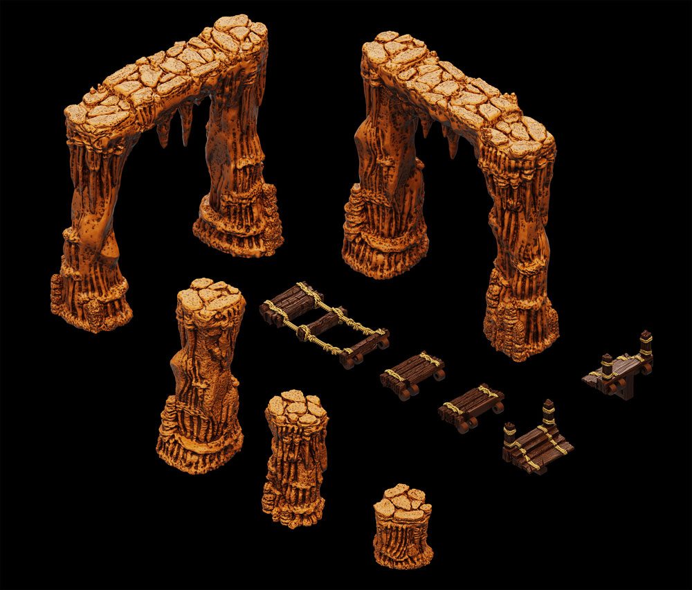 WarLock Tiles Accessory: Dripstone Bridges - MangaShop.ro
