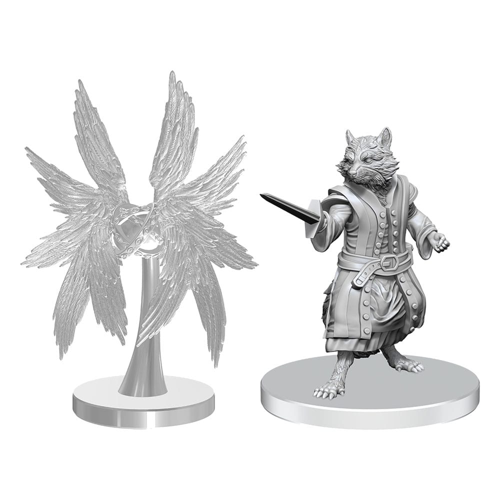 Pathfinder Deep Cuts Unpainted Miniatures Procyal (Raccoon Agathion) & Zoaem (Ring Archon) - MangaShop.ro