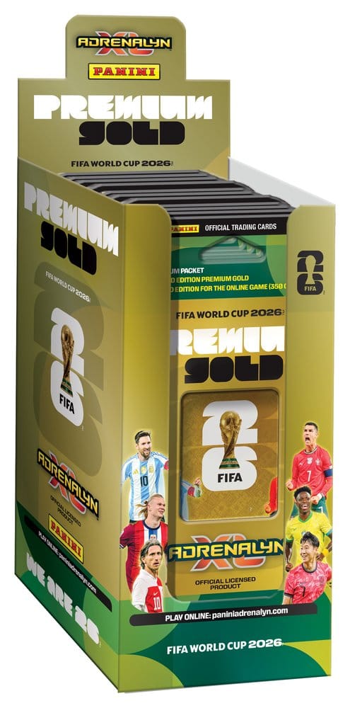 Panini FIFA World Cup 2026 Trading Cards Premium Gold Box (10) - MangaShop.ro