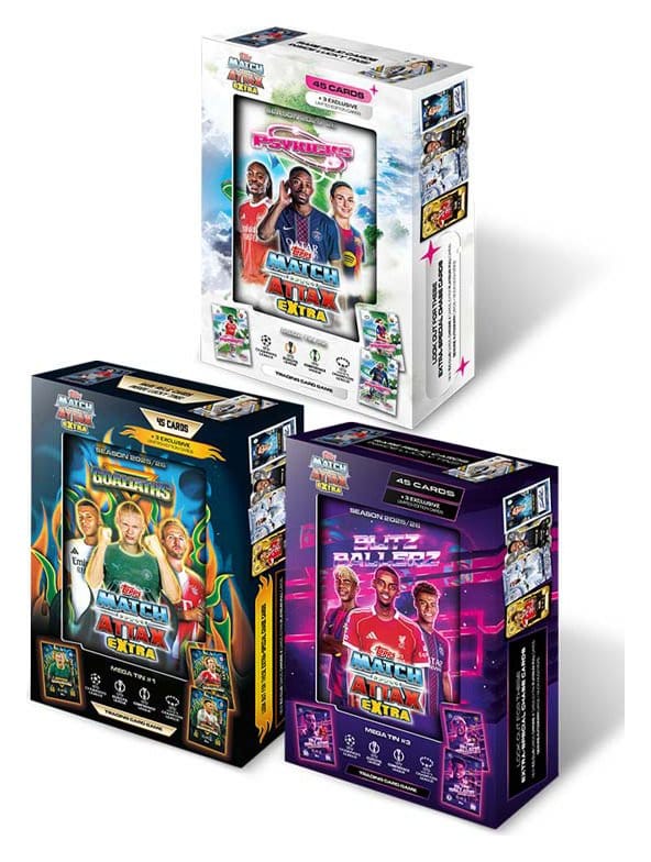 UEFA Champions League Match Attax Extra Trading Cards 2025/26 Mega Tin - MangaShop.ro