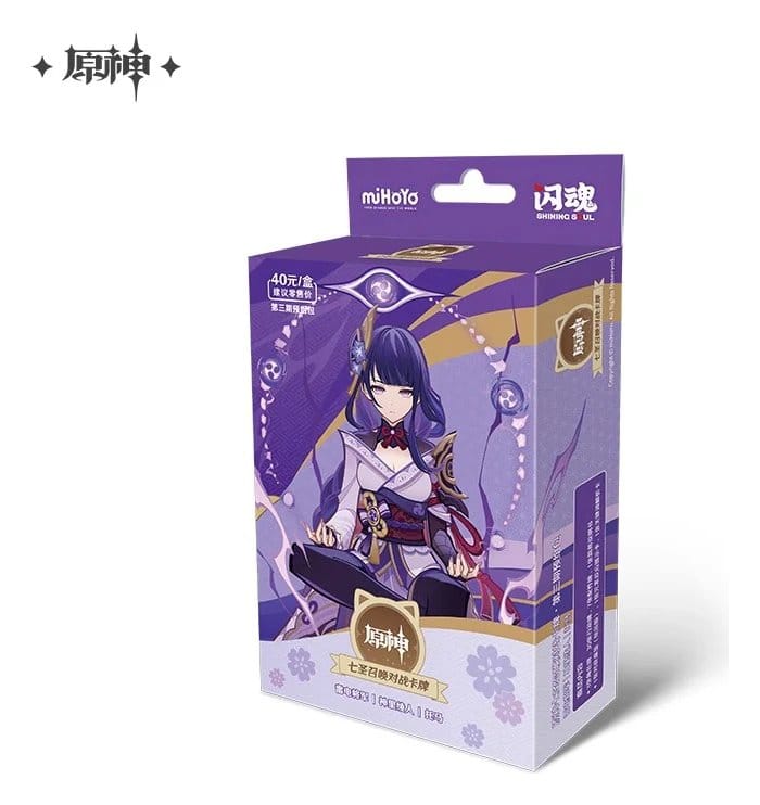 Genshin Impact Trading Card Game Series 03 Pre-Build Starter Deck 01 Raiden Shogun *Chinese Version* - MangaShop.ro