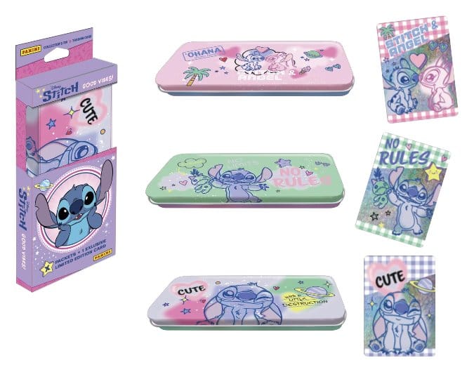 Stitch Trading Cards Good Vibes Pencil Tin - MangaShop.ro
