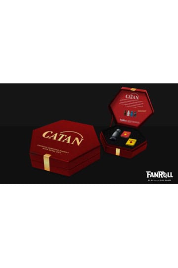 Catan Upgrade dice set Robber & Metal: Hematite - MangaShop.ro