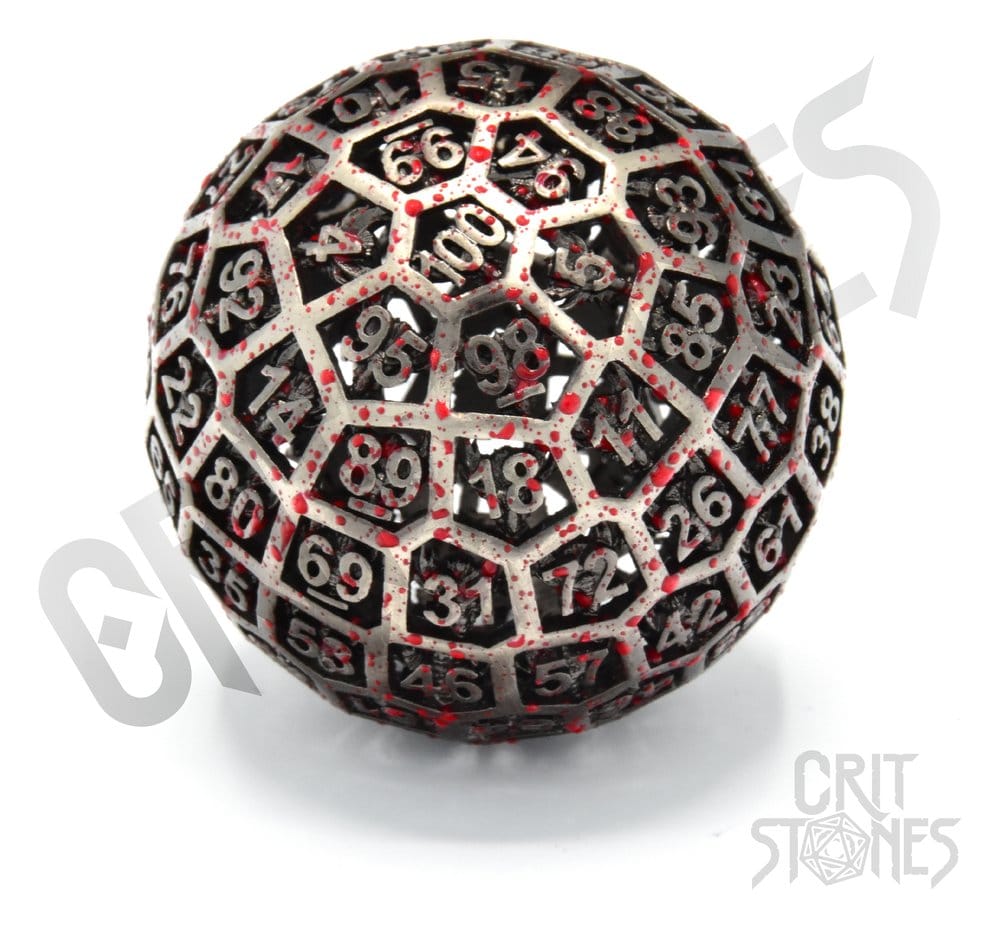 CritStones Hollow Metal Dice D100 Centigrave - MangaShop.ro