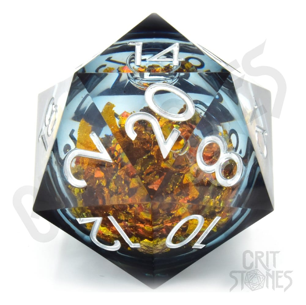 CritStones Liquid Core Dice D20 King Midas 5 cm - MangaShop.ro