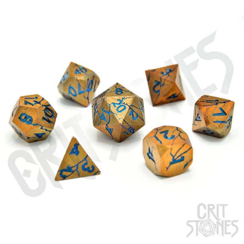 CritStones Metal Dice Set Sundered Spells (7) - MangaShop.ro